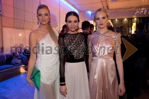 Marika Savšek, miss Universe 2010; Mirela Korač, Miss Universe Slovenije 2009;  Lana Mahnič Jekoš, miss Slovenije 2011