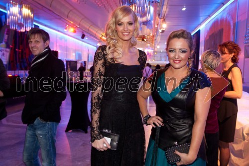 Tjaša Kokalj, novinarka in Miss Universe Slovenije 2007; Katja Klavora, novinarka