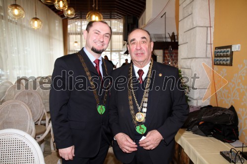 Gašpar Gašpar Mišič, poslanec; dr. Stanislav Renčelj, kulinarik