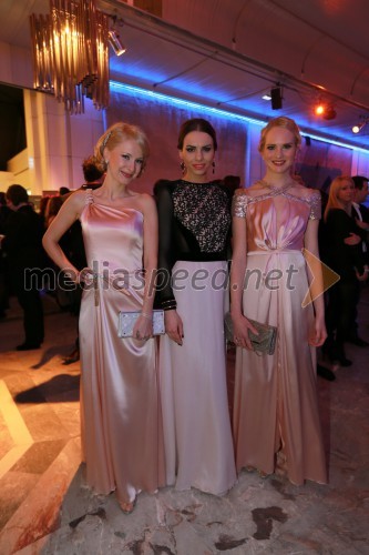 Maja Ferme, modna oblikovalka; Mirela Korač, Miss Universe Slovenije 2009; Lana Mahnič Jekoš, miss Slovenije 2011