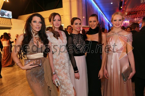 Iris Mulej, Miss Slovenije 2006; Iryna Osypenko Nemec, manekenka; Mirela Korač, Miss Universe Slovenije 2009; ...; Lana Mahnič Jekoš, miss Slovenije 2011