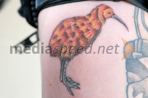 Martin Vaculik (Sk) in novi tatoo, novozelandski ptič Kiwi