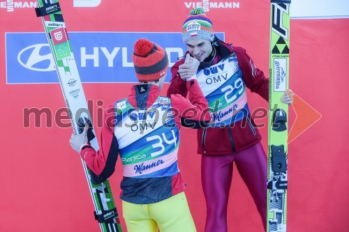 Peter Prevc, smučarski skakalec (SLO); Piotr Zyla, smučarski skakalec (Poljska)