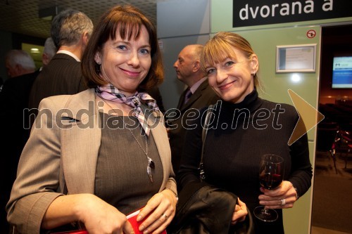 Mojca Hergouth Koletič, direktorica Mint International House Ljubljana; Amadea Dobovišek, Publi Una