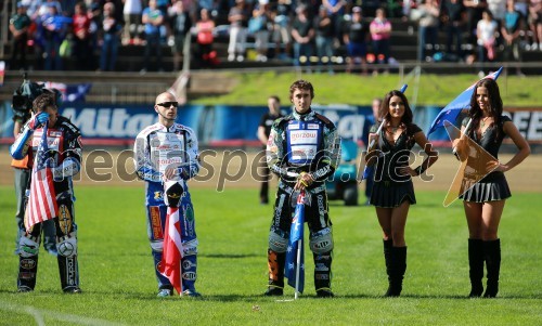 Greg Hancock (ZDA; Nicki Pedersen (Dan); Chris Holder (Avs)