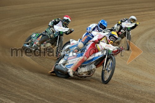 Jaroslaw Hampel (Pol); Nicki Pedersen (Dan); Darcy Ward (Avs)