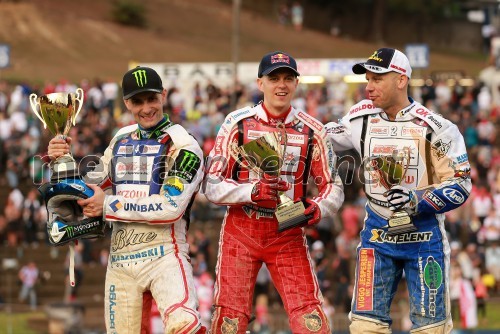 Tomasz Gollob (Pol); Jaroslaw Hampel (Pol); Nicki Pedersen (Dan)