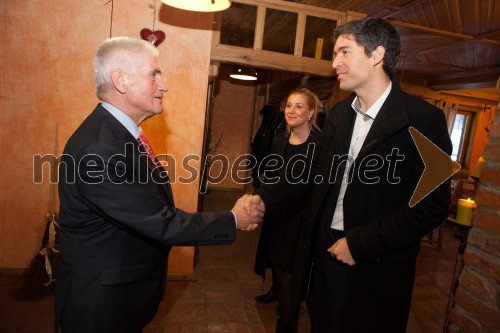 Prof. dr. Ludvik Toplak, predsednik Alma Mater Europaea - Evropski center, Maribor; Boris Nicolas Erjavec, projektni manager Pomurskega sejma