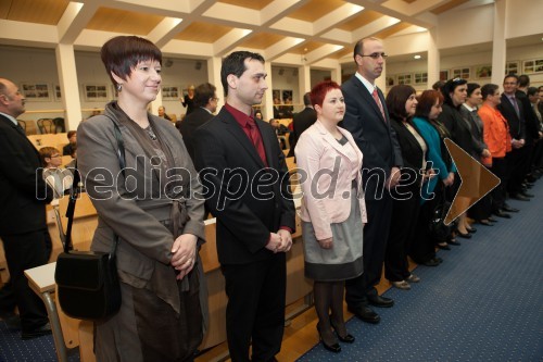 Dr. Simona Šarotar Žižek, Ekonomsko-poslovna fakulteta UM; dr. Gregor Maučec, Pravna fakulteta UM; dr. Ivanka Huber, Filozofska fakulteta UM; dr. Jernej Kovač, Filozofska fakulteta UM