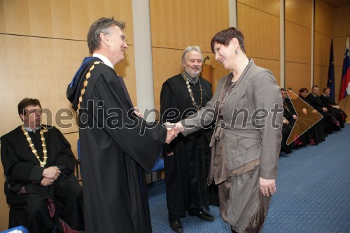 Prof. dr. Danijel Rebolj, rektor Univerze v Mariboru; dr. Simona Šarotar Žižek, Ekonomsko-poslovna fakulteta UM