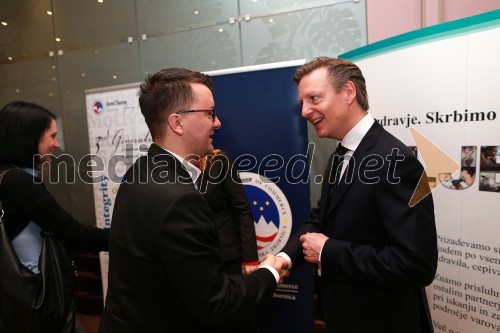 Žiga Vavpotič, strokovni direktor Zavoda Ypsilon; Mark Ypinga, director Merck Sharp & Dohme Slovenia