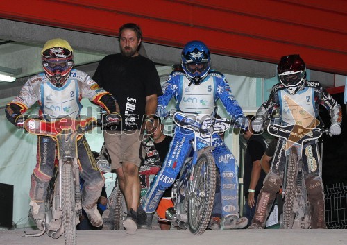 Aleksander Čonda (AMTK Ljubljana),Matej Žagar (AMTK Ljubljana) in Jurica Pavlic (ST Unia Goričan)