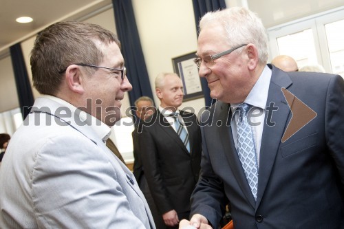 Dr. Andrej Fištravec, župan MOM; Valter Drozg, mestni svetnik