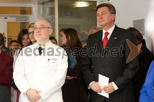 Prof. dr. Zvezdan Pirtošek, dr. med., Nevrološka klinika UKC LJ; Borut Pahor, predsednik Republike Slovenije