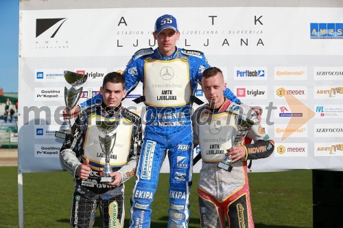 Jurica Palivc (SK Unia Goričan); Matej Žagar (AMTK Ljubljana); Aleksander Čonda (ST Lendava)