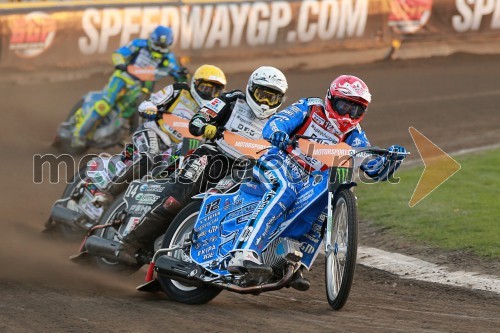 Antonio Lindback (Šve); Niels K. Iversen (Dan); Tai Woffinden (VB); Matej Žagar (Slo);