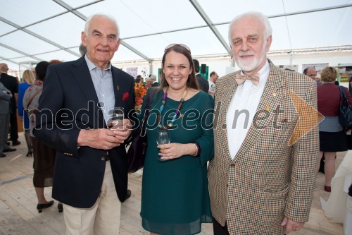 Milan Popovac, zadnji jugoslovanski ambasador v Italiji; Nina Irt, AmCham; MItja Meršol, nekdanji urednik Dela