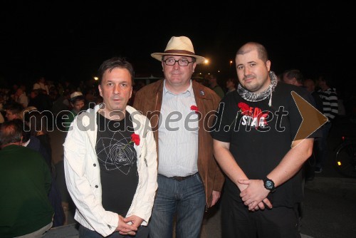 Andrej Zorko, izvršni sekretar ZSSS; dr. Andrej Fištravec, župan MOM; Gregor Cerar, predsednik Zveze svobodnih sindikatov Slovenije (ZSSS) za Koroško in Podravje