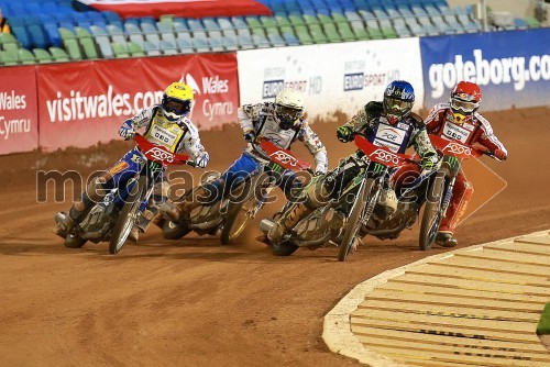 Nicki Pedersen (Dan); Emil Sayfutdinov (Rus); Chris Holder (Avs); Jaroslaw Hampel (Pol)