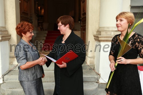 Marjetka Berlič, profesorica zgodovine na OŠ Draga Kobala; dr. Aleksandra Berberih Slana, direktorica Muzeja narodne osvoboditve Maribor; Irena Porekar Kacafura, Pokrajinski muzej Maribor