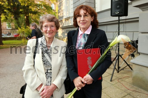 Vlasta Rojnik, zunanja sodelavka MNOM; dr. Irena Sapač, zunanja sodelavka muzeja NO Maribor