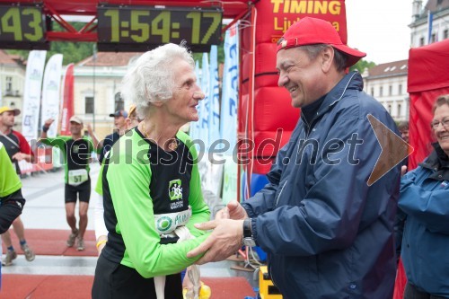 Helena Žigon; Zoran Jankovič, župan Mestne občine Ljubljana