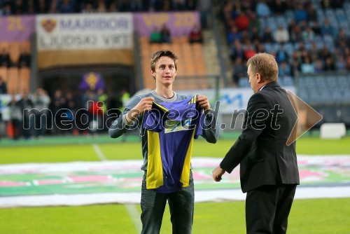 Peter Prevc, smučarski skakalec; Bojan Ban, direktor NK Maribor