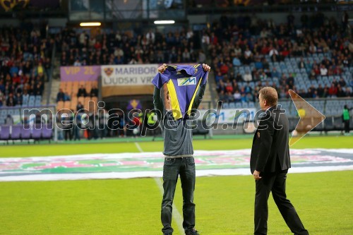 Peter Prevc, smučarski skakalec; Bojan Ban, direktor NK Maribor