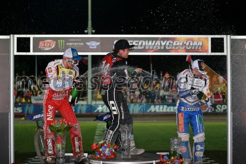 Krzysztof Kasprzak (Pol); Tai Woffinden (VB); Nicki Pedersen (Dan)