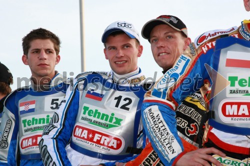 Renato Cvetko, Hrvaška, Matej Žagar, Slovenija in Matej Ferjan, Madžarska