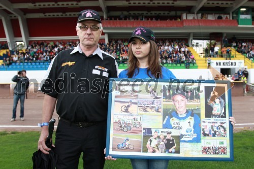 Vili Ferjan, oče speedway-ista Mateja Ferjana in Staša Kerin, Hopla team Krško