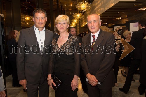 Janko Selinšek; soproga Leonida Selinšek, predsednica uprave Terme Maribor d.d.; Maks Selinšek