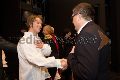 Konstantin Šušakov, baritonist; dr. Andrej Fištravec, župan MOM