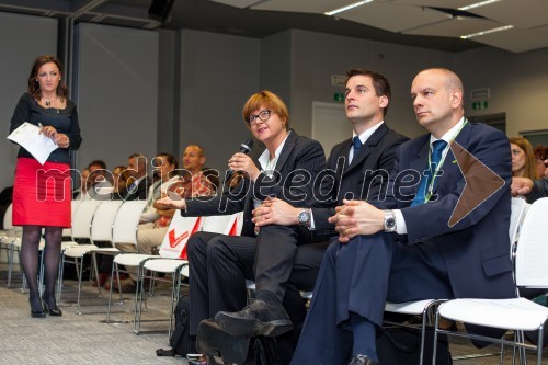 Tatjana Novak, predsednica SLOQA; Matej Skočir, predstavnik JAPTI; Boštjan Skalar, v.d. direktorja SPIRIT Slovenija