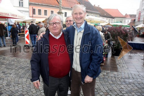 Tone Partljič, pisatelj; Ljubo Germič, nekdanji predsednik Državnega zbora RS