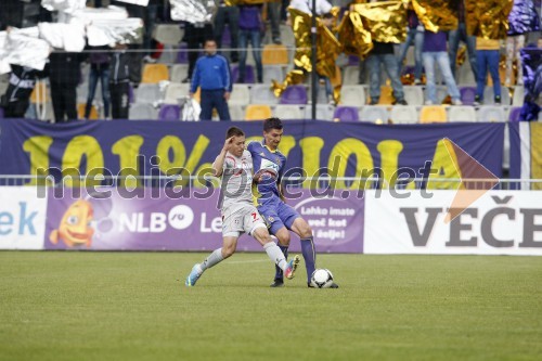 Nogometna tekma NK Maribor - NK Aluminij