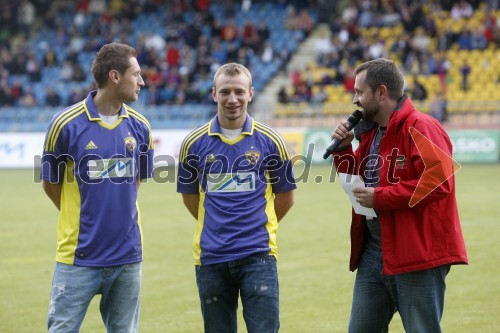 Dragan Jelič; Dejan Školnik, nekdanja nogometaša NK Maribor; Dejan Vedlin, ekipa Reporter Milan