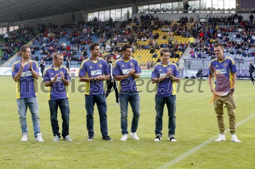 Dragan Jelič; Dejan Školnik; Luka Krajnc; Siniša Andjelkovič; Etien Velikonja; Josip Iličić Jojo, nekdanji nogometaši NK Maribor