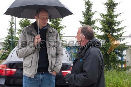 Rašo Nesterović, košarkar; Primož Lemež, organizator VIP Rally Geossa