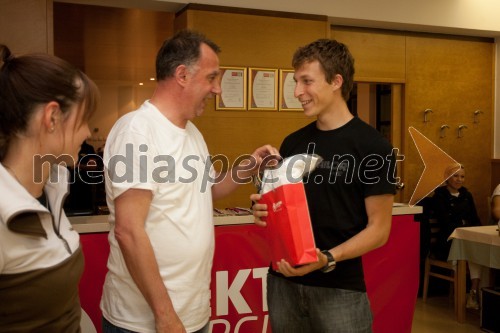 Primož Lemež, organizator VIP Rally Geoss; Jurij tepeš, smučarski skakalec