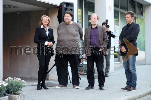 Mirjana Koren, direktorica Pokrajinskega muzeja Maribor; Žiga Koritnik, fotograf in snemalec; Boštjan Perovšek, glasbenik, skladatelj in oblikovalec zvoka; ...