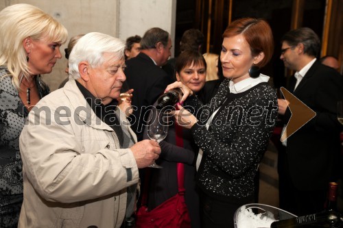 Milan Kučan, nekdanji predsednik RS; Renata Vöröš, Talaber