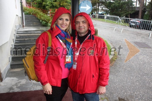 Anita Mlakar, moderatorka na Radiu City; Sandi Križanič, glasbeni urednik na Radiu City