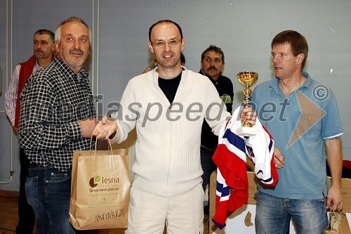 Herman Čepelnik, Tomaž Ranc, glavni in odgovorni urednik Večera in Gvido Lužnik