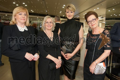 Marina Ahačič; Marija Ahačič Pollak; Elza Budau; dr. Nina Suvorov, lepotna kirurginja