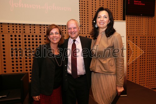 Lisa Stewart, direktorica Institute for Business in Society (IBiS), Poslovna šola Darden School of Business, Univerza v Virginiji; Joseph Adamo Mussomeli, veleposlanik Združenih držav Amerike v Sloveniji; Biljana Weber, generalna direktorica Microsoft Slovenija