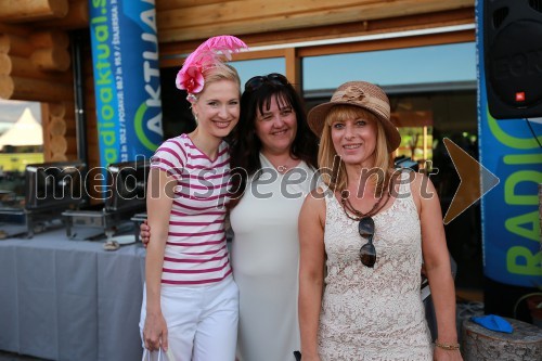 Maja Ferme, modna oblikovalka; Višnja Gavran, organizatorka dogodkov na Krater Media; Barbra Jermann, urednica revije Lady