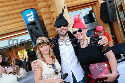 Barbra Jermann, urednica revije Lady; Štefko Bratkovič; Ana Praznik; Radio Center