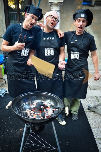 Jean Frbežar, moderator; Tomaž Čop, Radio Antena; Sebastijan Cegnar, moderator (ekipa Radio Antena)