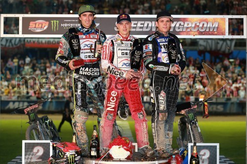 Chris Holder (Aus); Jaroslaw Hampel (Pol); Tai Woffinden (VB)